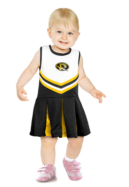 Little King NCAA Infant/Toddler Girls One Piece Team Cheer Jumper Dress