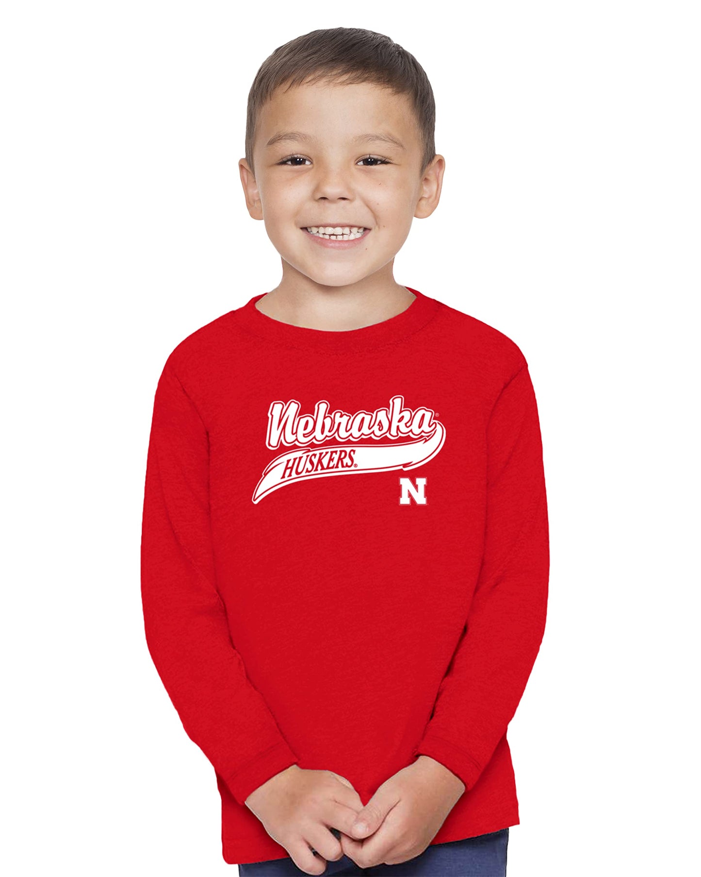 Little King NCAA Infant & Toddler Long Sleeve Tee-Varsity Logo-Team Colors