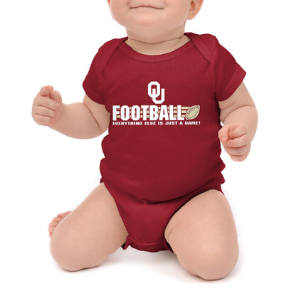 Little King NCAA Short Sleeve College Football Onesie Bodysuit-100% Cotton