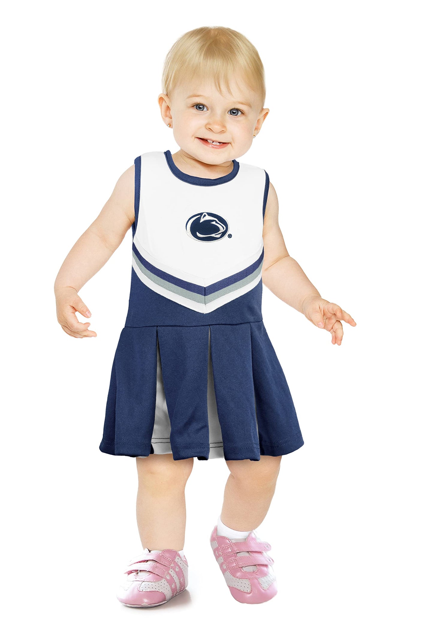 Little King NCAA Infant/Toddler Girls One Piece Team Cheer Jumper Dress