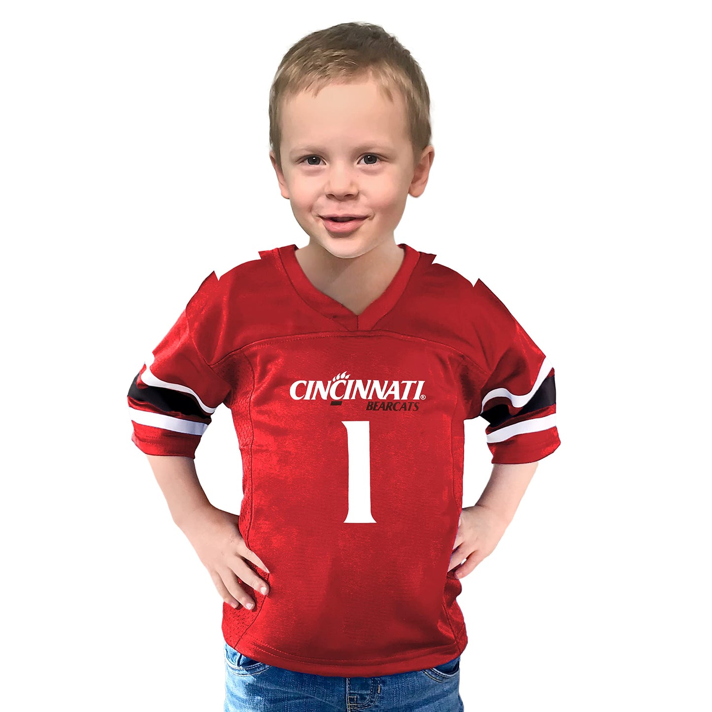 Little King NCAA Toddler-Touchdown Pass-Team Football Jersey-Sizes