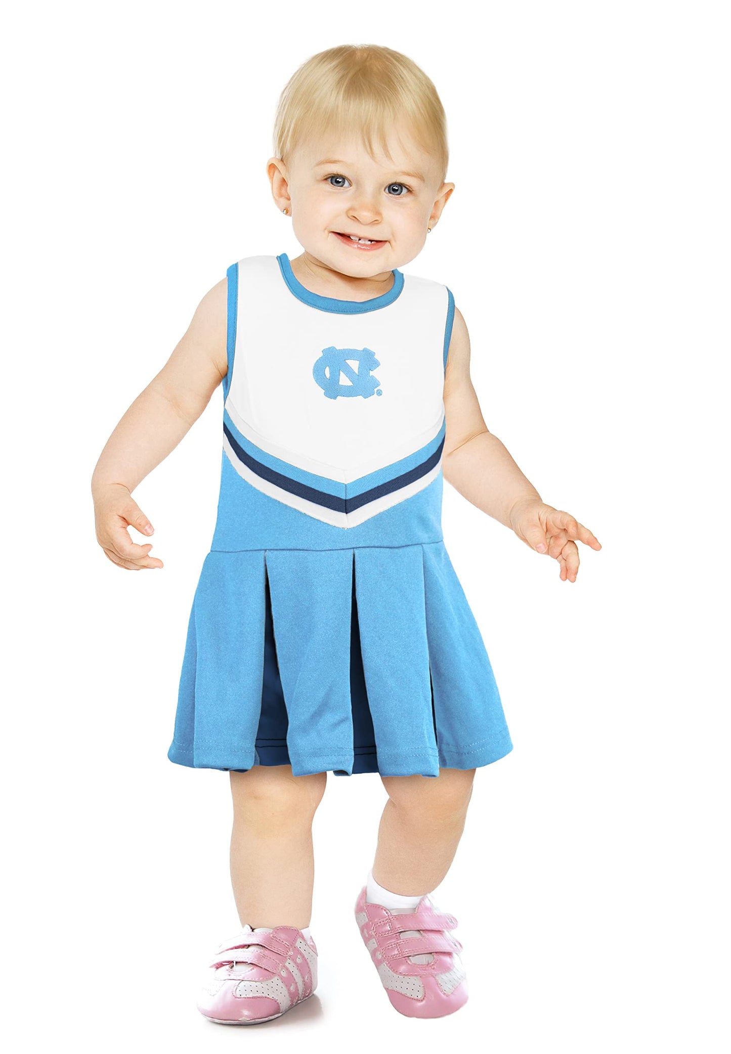 Little King NCAA Infant/Toddler Girls One Piece Team Cheer Jumper Dress