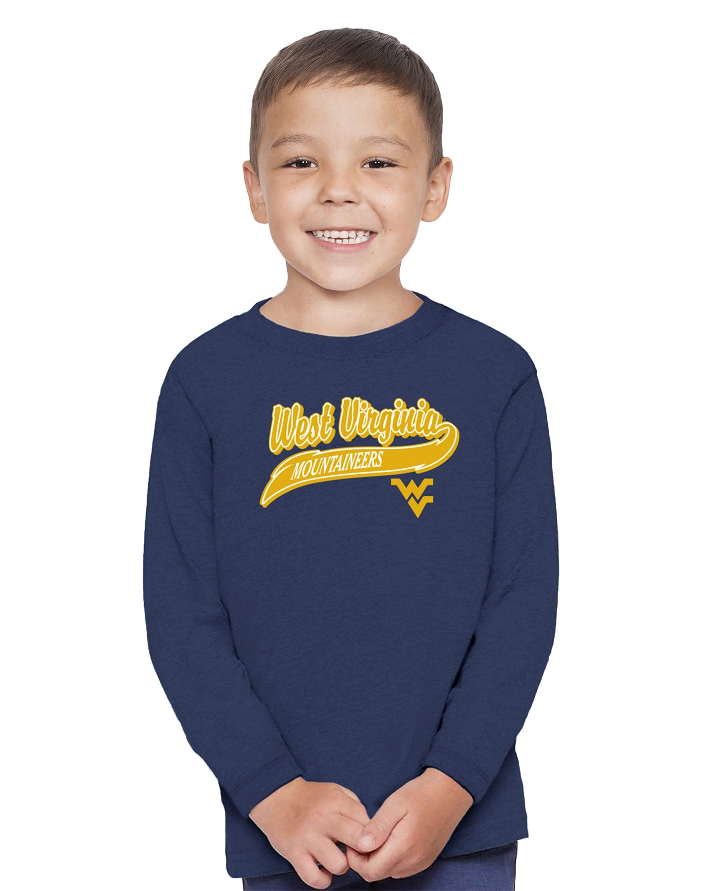 Little King NCAA Infant & Toddler Long Sleeve Tee-Varsity Logo-Team Colors