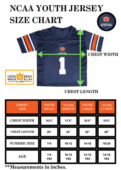 Little King NCAA Touchdown Pass Youth Teen Boys Team Football Jersey