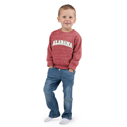 Little King NCAA Toddler Boys and Girls Crewneck Knobby Sweatshirt With Tackle Twill Letters