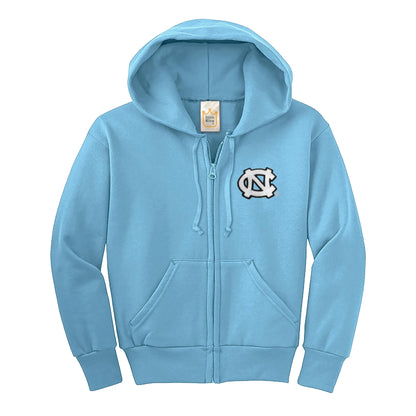 Little King NCAA Boys/Girls Toddler Full Zip Fleece Hoodie Sweatshirt with Embroidered Team Logo