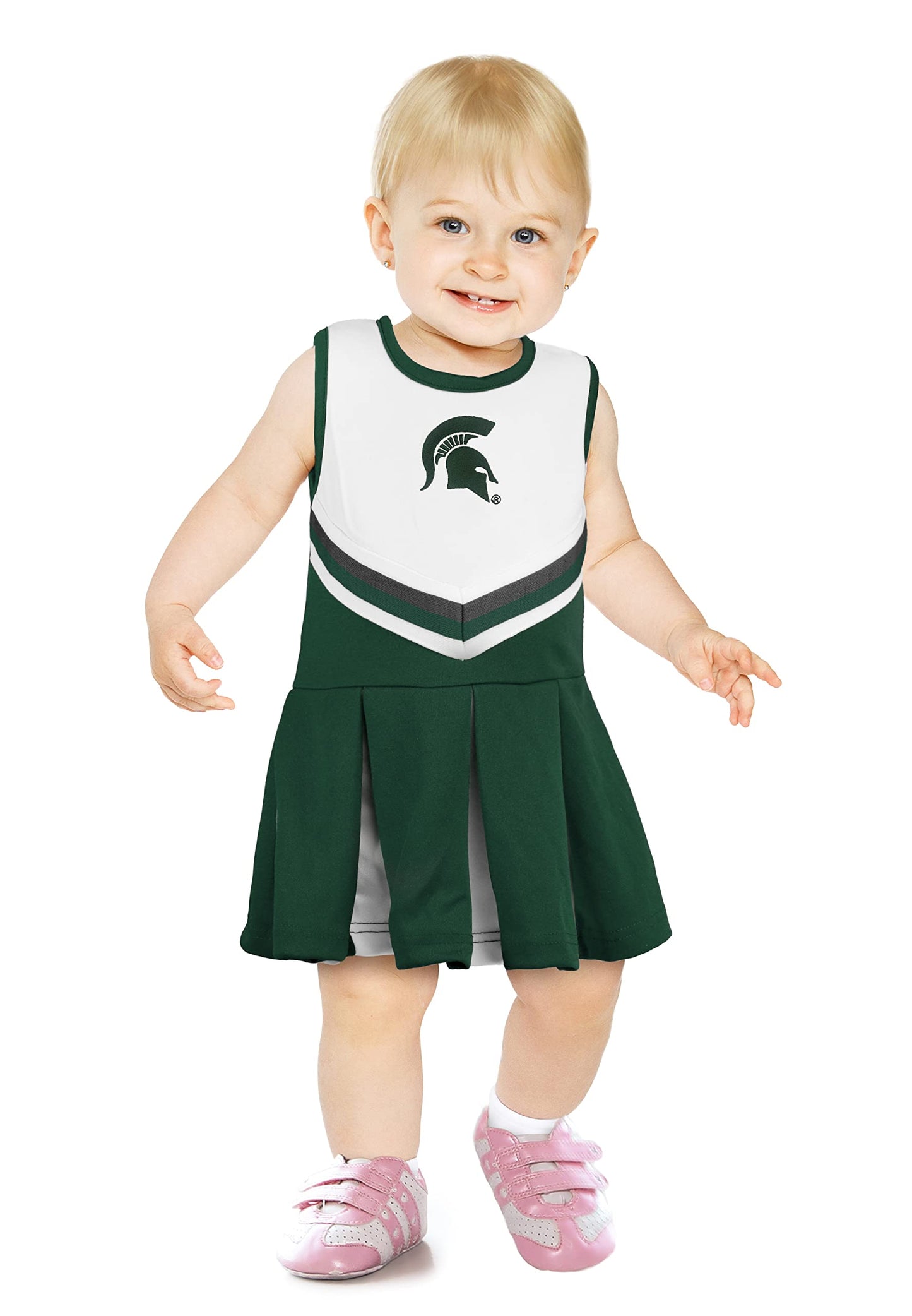 Little King NCAA Infant/Toddler Girls One Piece Team Cheer Jumper Dress