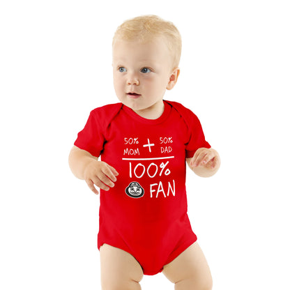 Little King NCAA Short Sleeve-100% Fan- Bodysuit Romper