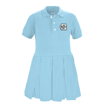 Little King NCAA Short Sleeve Infant and Toddler Girls Polo Dress-100% Cotton-Newborn and Infant