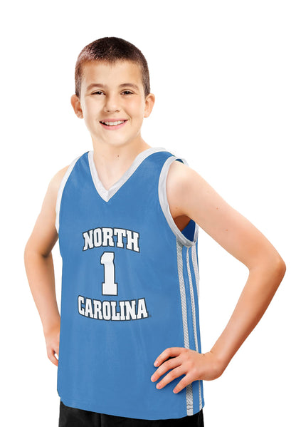 Little King NCAA-Full Court-Youth Boys Teen College Basketball Jersey