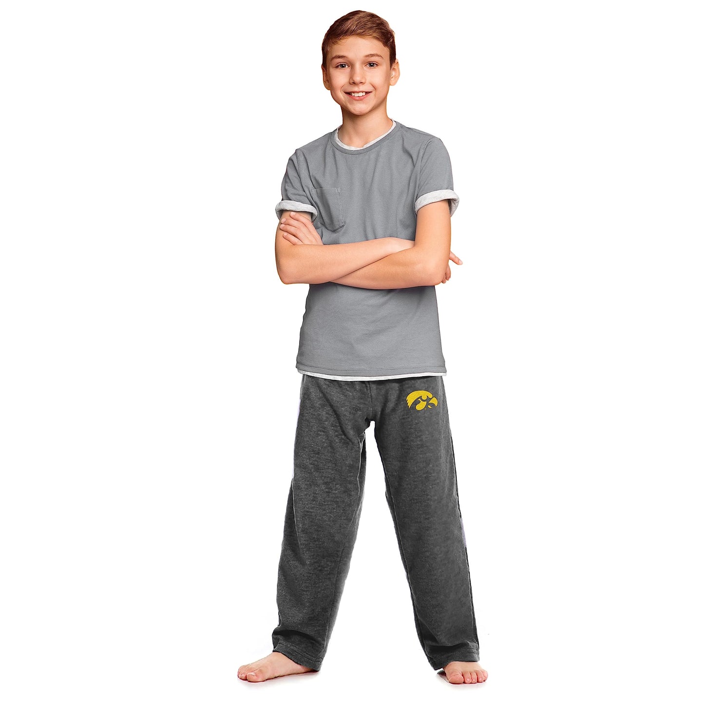 Little King NCAA Youth Boys and Girls Soft Knobby Lounge Pants