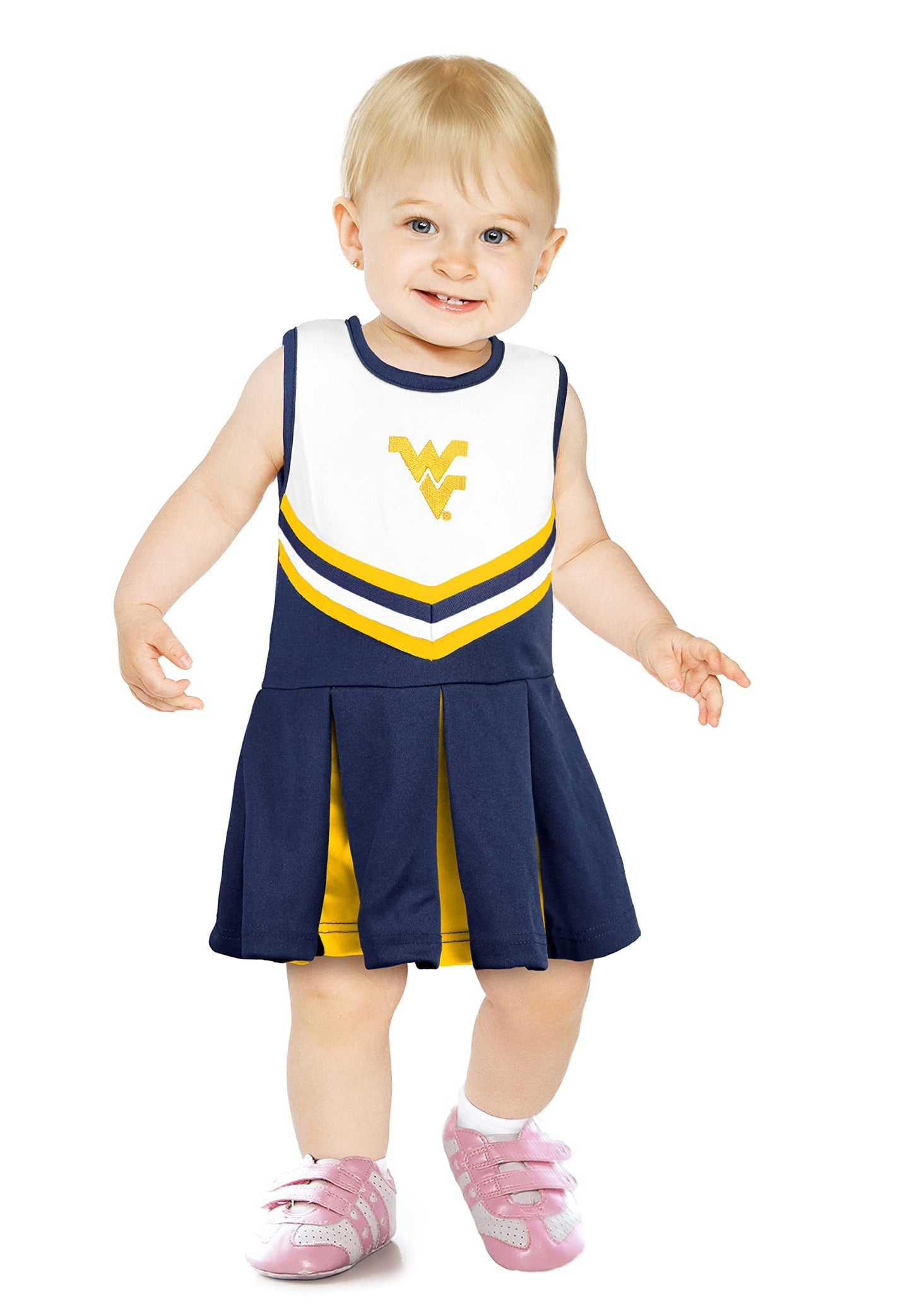 Little King NCAA Infant/Toddler Girls One Piece Team Cheer Jumper Dress