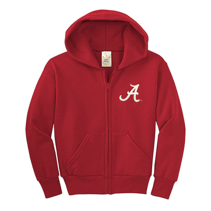 Little King NCAA Boys/Girls Infant Full Zip Cotton Fleece Hoodie Sweatshirt with Embroidered Team Logo