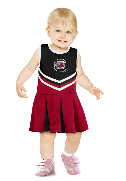 Little King NCAA Infant/Toddler Girls One Piece Team Cheer Jumper Dress