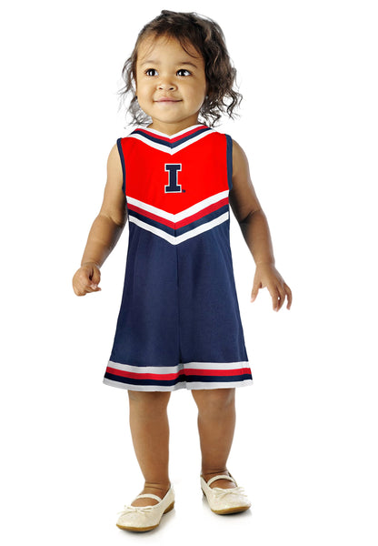 Little King NCAA Toddler/Youth Girls Team Cheer Jumper Dress