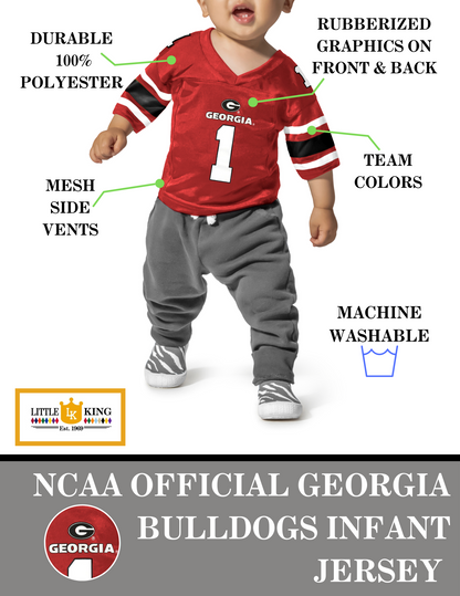 Little King NCAA Infant-Touchdown Pass-Team Football Jersey-Sizes 6 Months 12 Months 18 Months