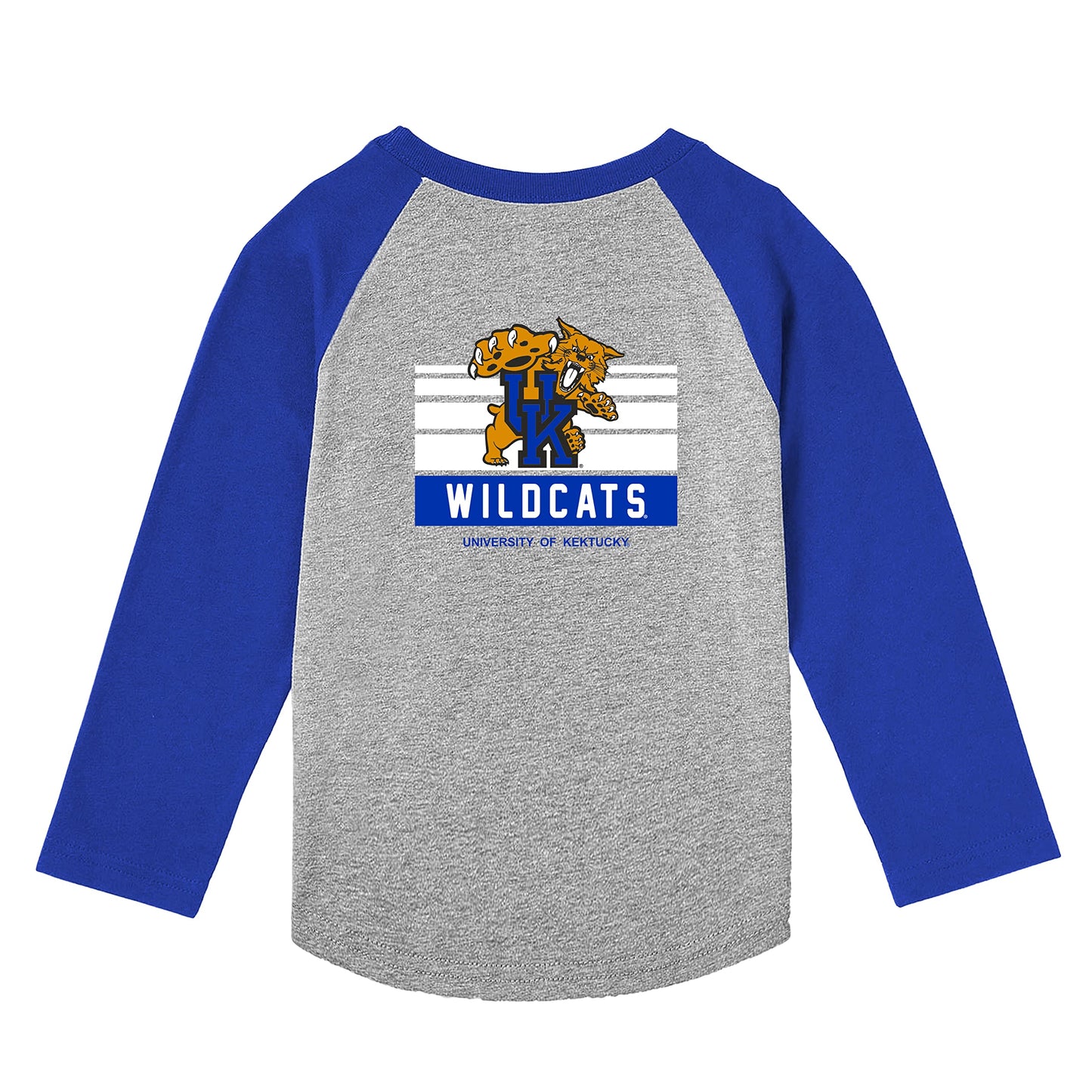 Little King NCAA Toddler Long Sleeve Raglan T Shirt-Team Logo-Team Colors