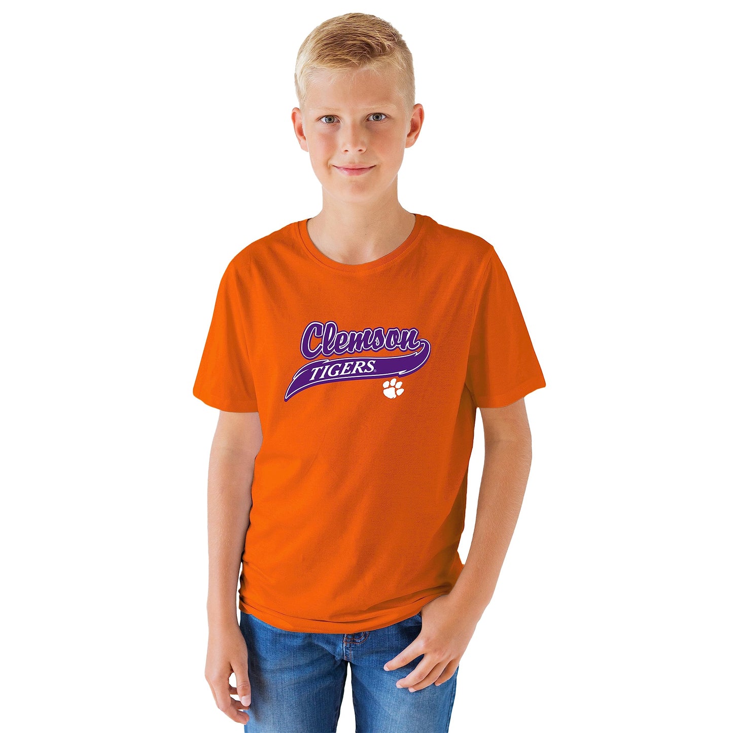 Little King NCAA Boys Youth-Varsity Logo-Short Sleeve Tee-Team Colors