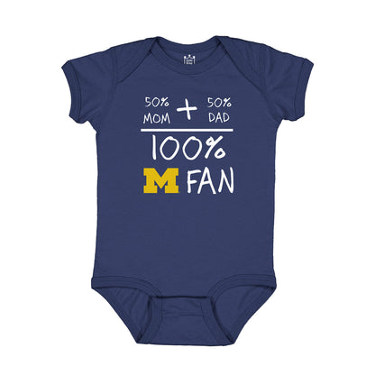 Little King NCAA Short Sleeve-100% Fan- Bodysuit Romper