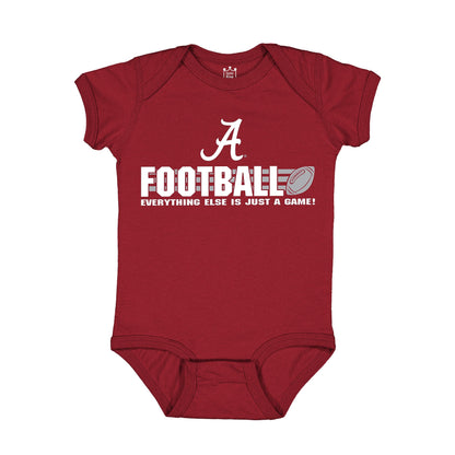 Little King NCAA Short Sleeve College Football Onesie Bodysuit-100% Cotton