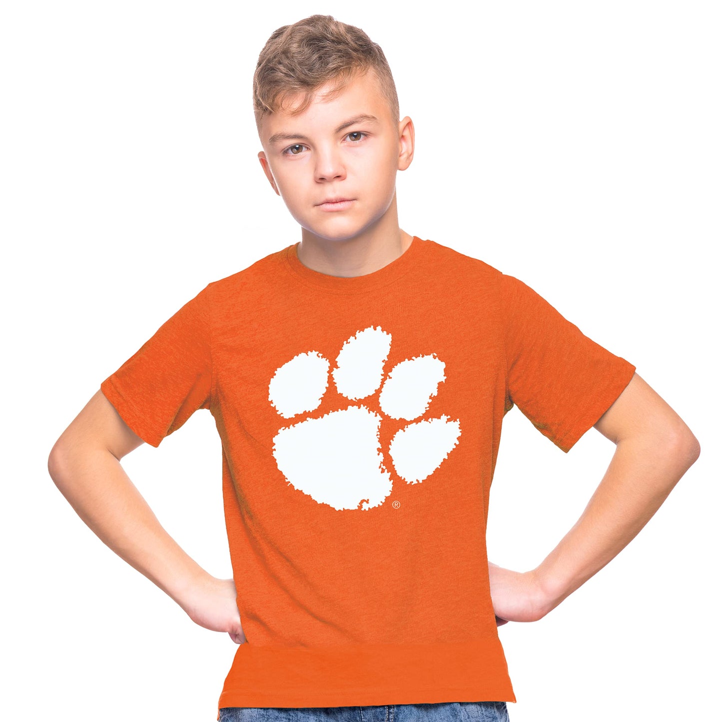 Little King NCAA Boys Youth-Big Time Logo-Short Sleeve Tee-Team Colors