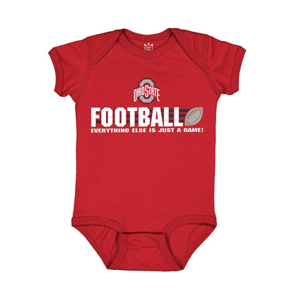 Little King NCAA Short Sleeve College Football Onesie Bodysuit-100% Cotton