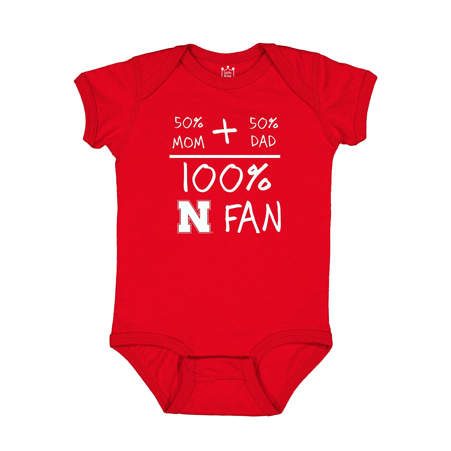 Little King NCAA Short Sleeve-100% Fan- Bodysuit Romper