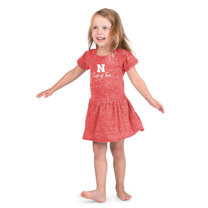 Little King NCAA Toddler Girls Knobby Dress-Cutest Fan