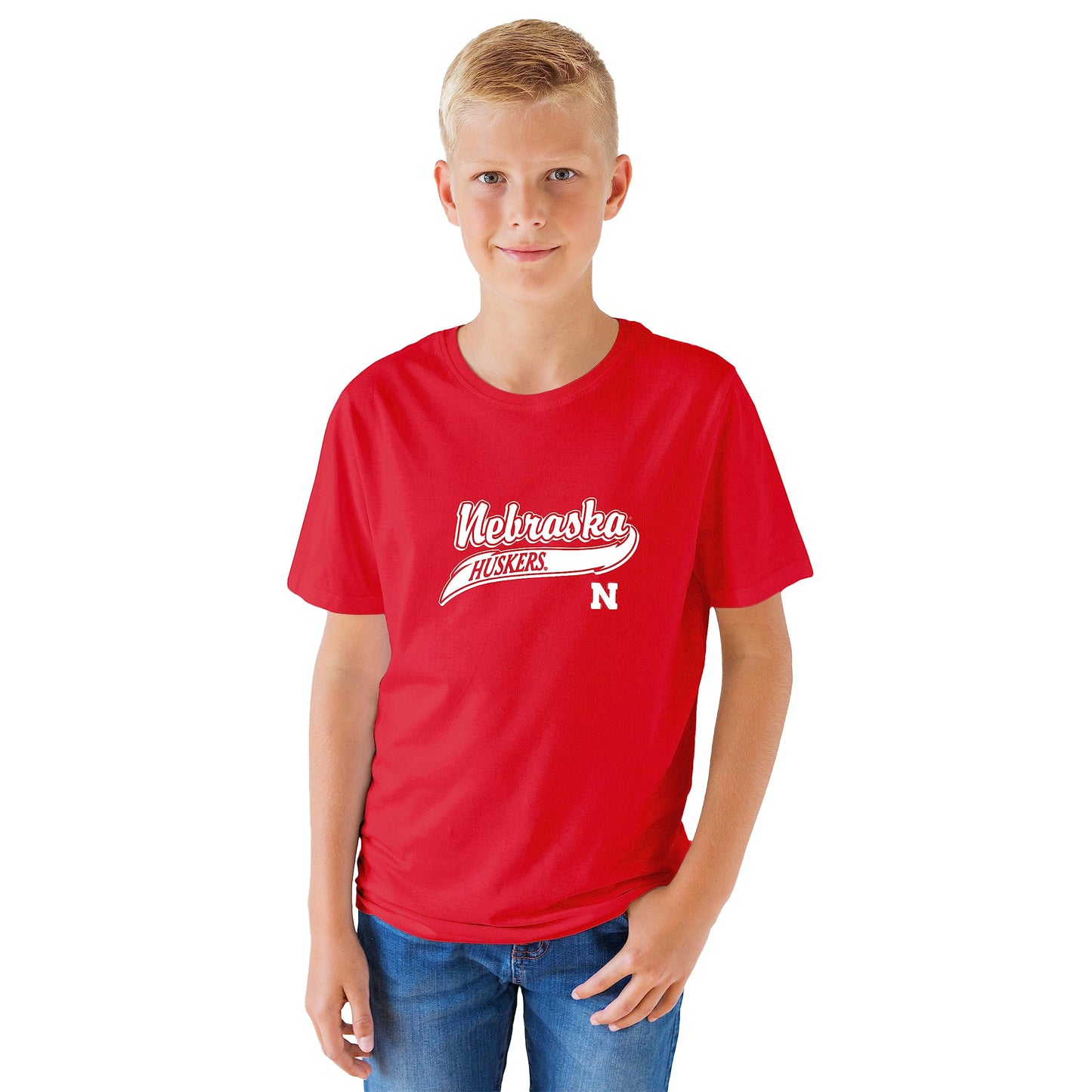 Little King NCAA Boys Youth-Varsity Logo-Short Sleeve Tee-Team Colors