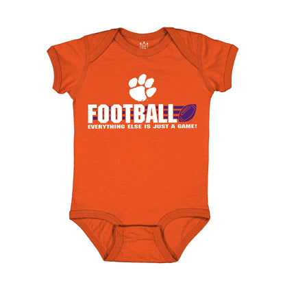 Little King NCAA Short Sleeve College Football Onesie Bodysuit-100% Cotton