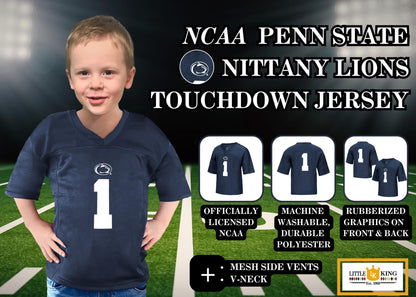 Little King NCAA Toddler-Touchdown Pass-Team Football Jersey-Sizes