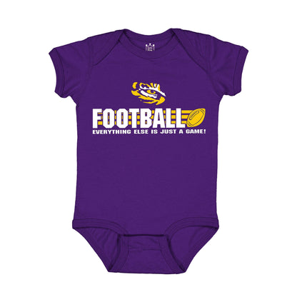 Little King NCAA Short Sleeve College Football Onesie Bodysuit-100% Cotton