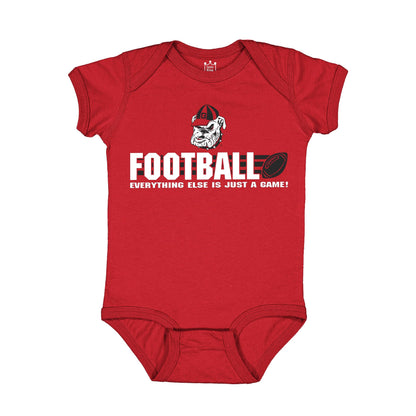 Little King NCAA Short Sleeve College Football Onesie Bodysuit-100% Cotton