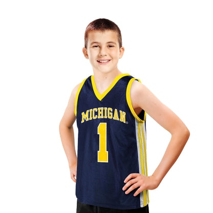 Little King NCAA-Full Court-Youth Boys Teen College Basketball Jersey