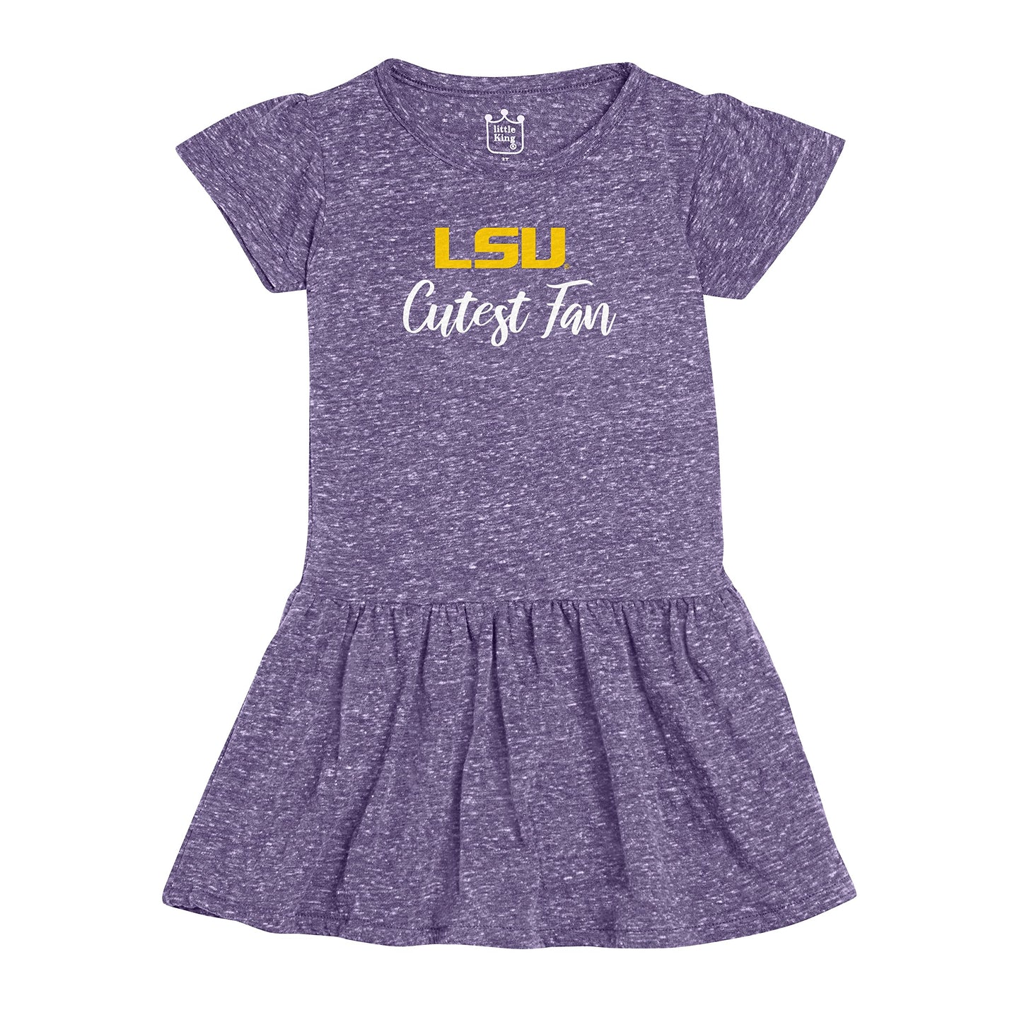 Little King NCAA Toddler Girls Knobby Dress-Cutest Fan