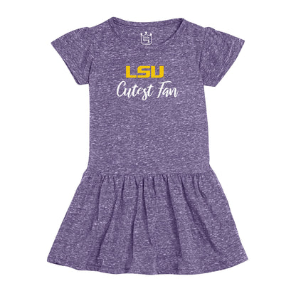 Little King NCAA Toddler Girls Knobby Dress-Cutest Fan