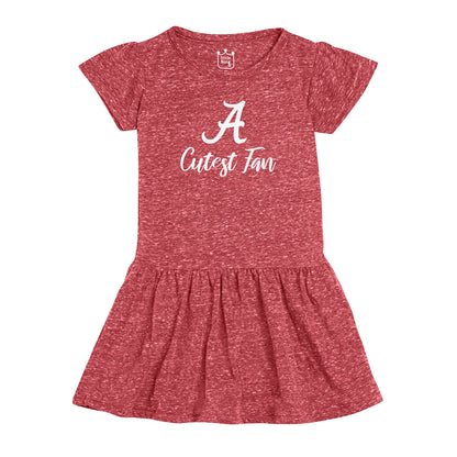 Little King NCAA Toddler Girls Knobby Dress-Cutest Fan