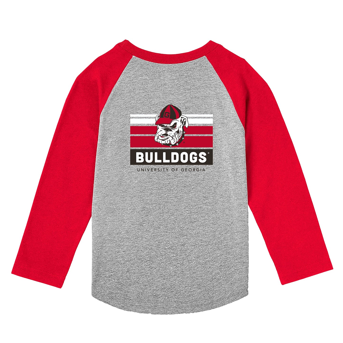 Little King NCAA Toddler Long Sleeve Raglan T Shirt-Team Logo-Team Colors