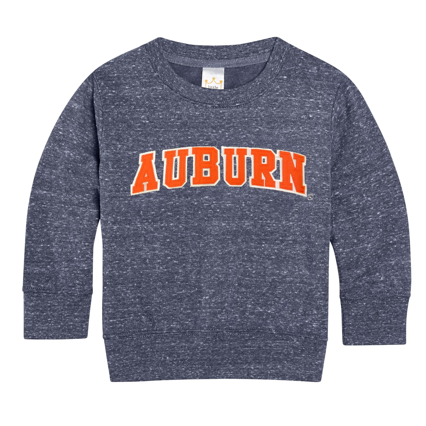 Little King NCAA Toddler Boys and Girls Crewneck Knobby Sweatshirt With Tackle Twill Letters