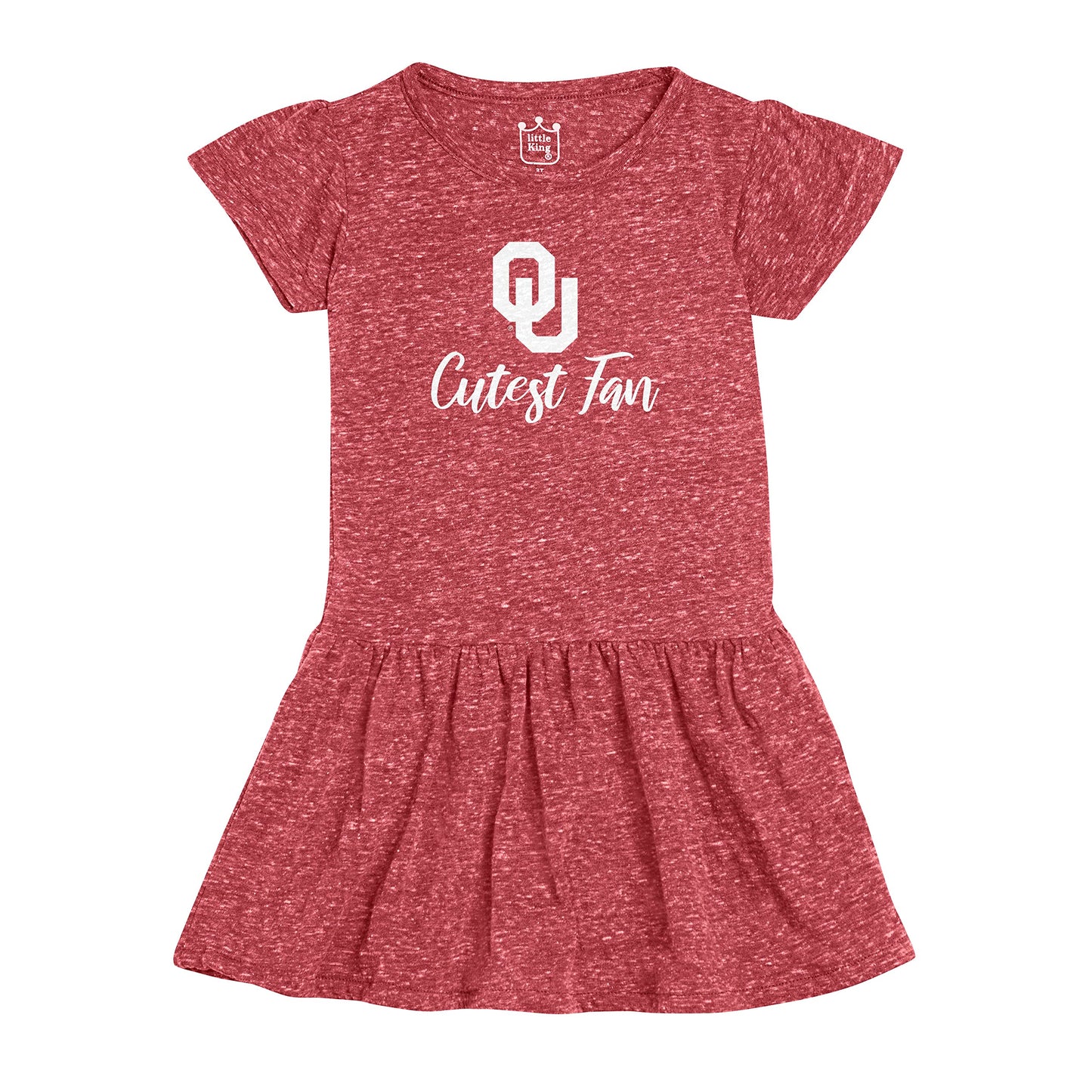 Little King NCAA Toddler Girls Knobby Dress-Cutest Fan