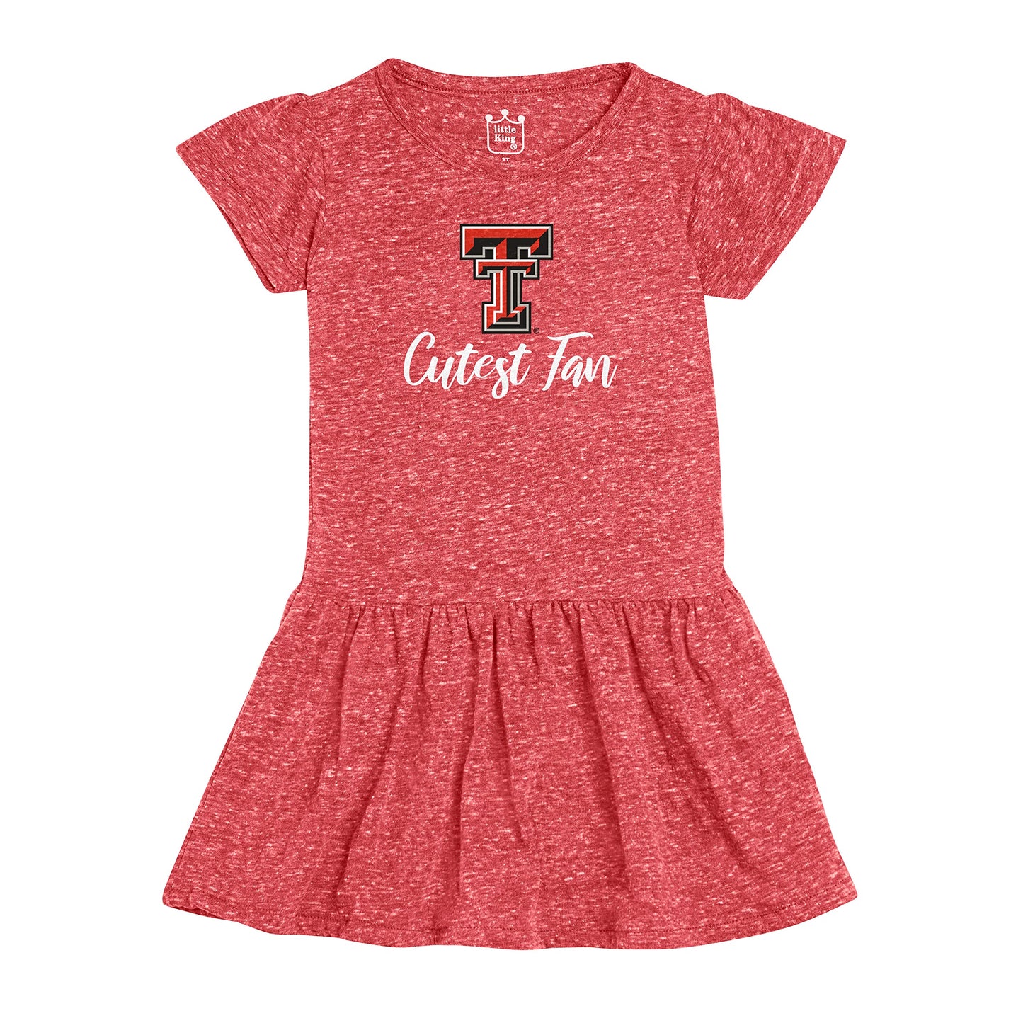 Little King NCAA Toddler Girls Knobby Dress-Cutest Fan