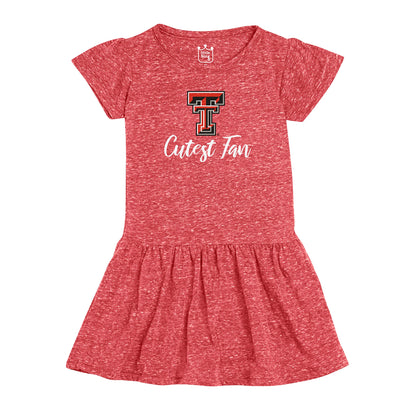 Little King NCAA Toddler Girls Knobby Dress-Cutest Fan