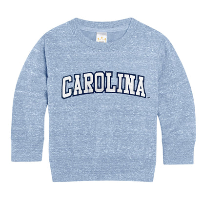 Little King NCAA Toddler Boys and Girls Crewneck Knobby Sweatshirt With Tackle Twill Letters