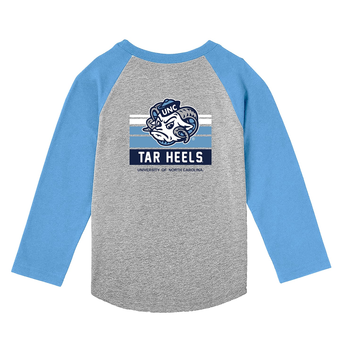 Little King NCAA Toddler Long Sleeve Raglan T Shirt-Team Logo-Team Colors