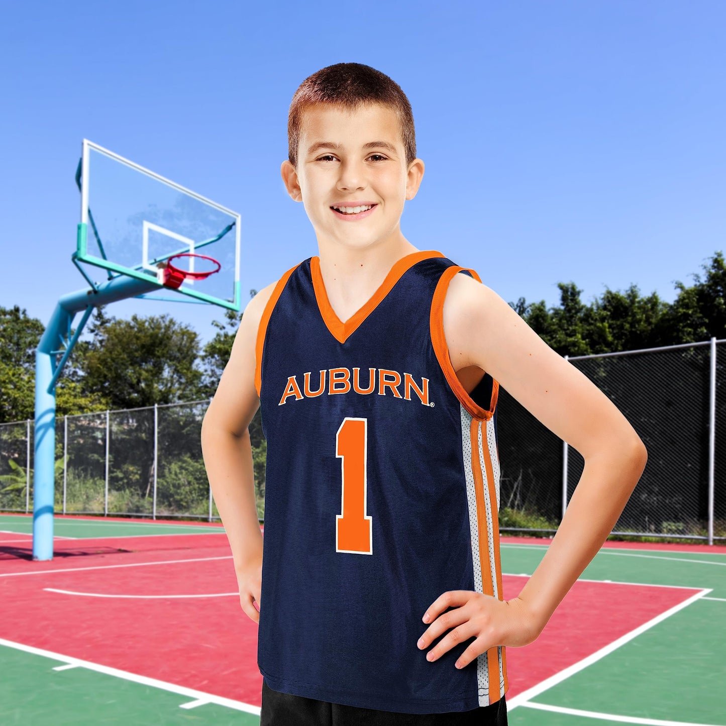 Little King NCAA-Full Court-Youth Boys Teen College Basketball Jersey