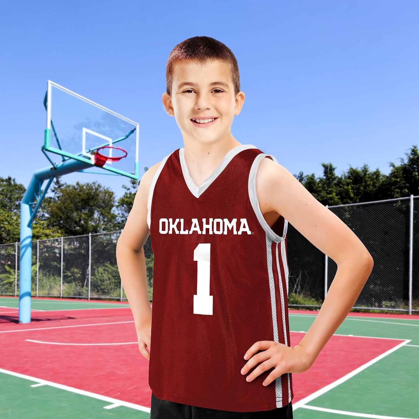 Little King NCAA-Full Court-Youth Boys Teen College Basketball Jersey