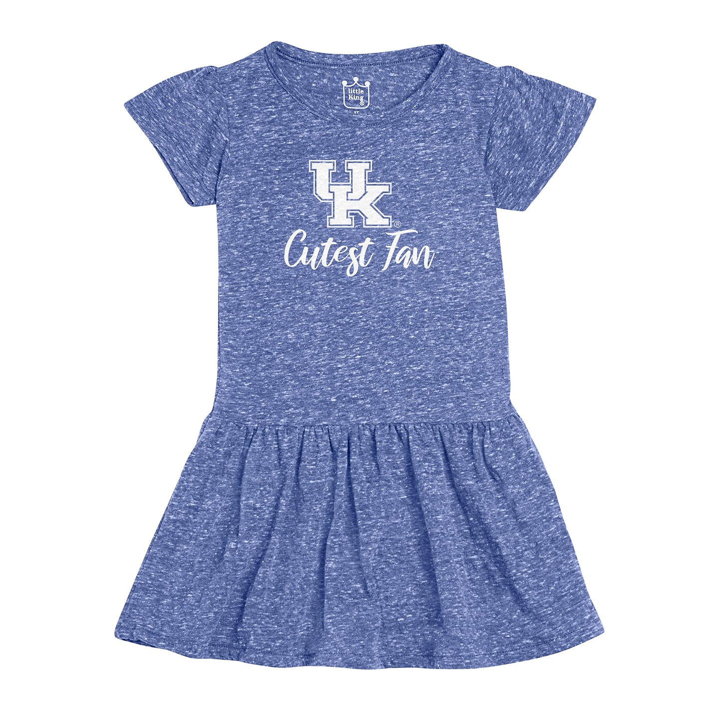 Little King NCAA Toddler Girls Knobby Dress-Cutest Fan