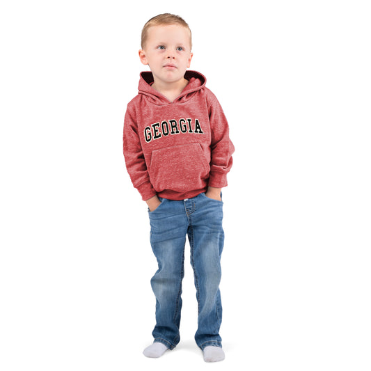 Little King NCAA Toddler Boys and Girls Knobby Hoodie Sweatshirt with Tackle Twill Letters-Sizes 2T 3T 4T