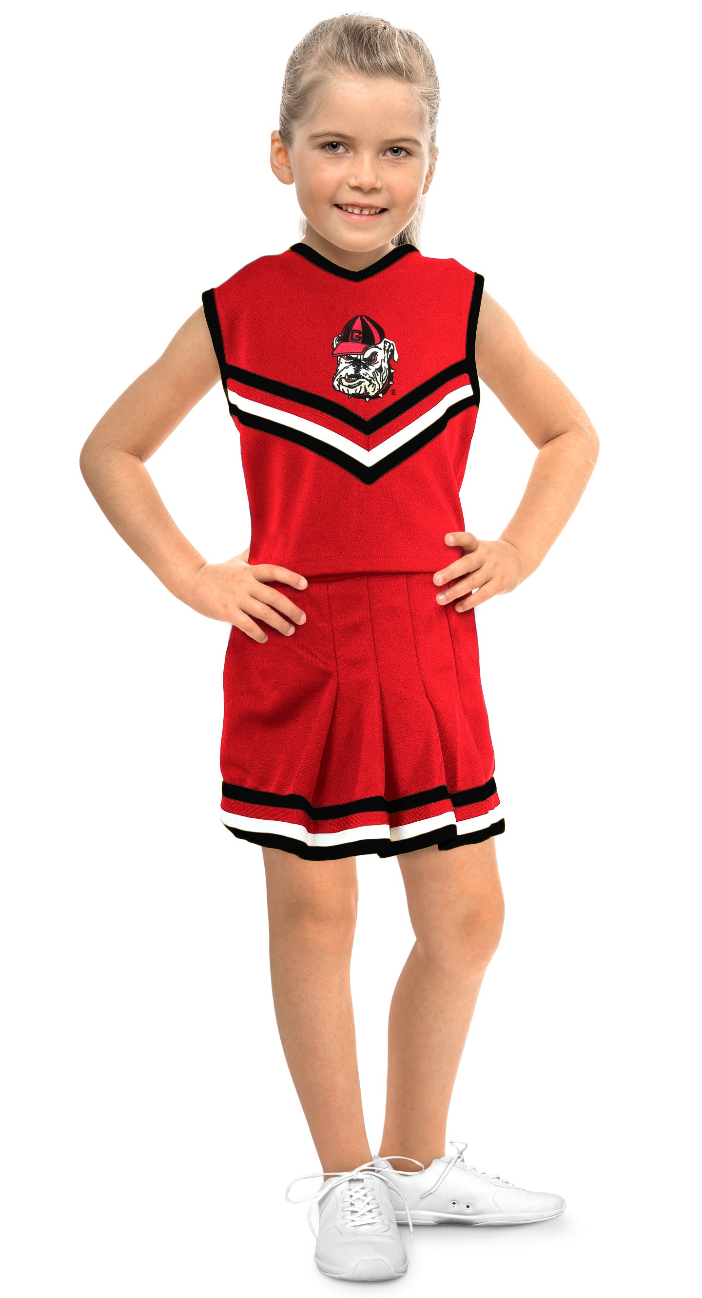 Little King NCAA Toddler/Youth Girls Team 2 Piece Cheer Dress-Sizes 2T 3T 4T 6