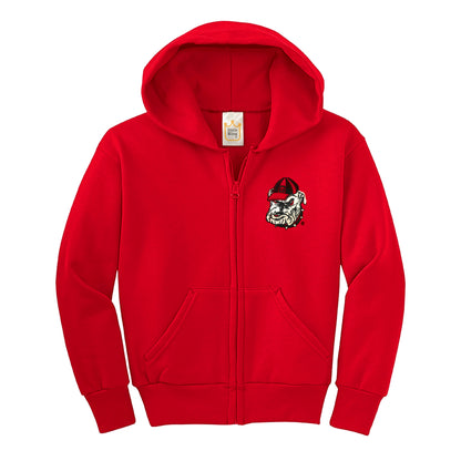 Little King NCAA Boys/Girls Toddler Full Zip Fleece Hoodie Sweatshirt with Embroidered Team Logo 2T 3T 4T 5T